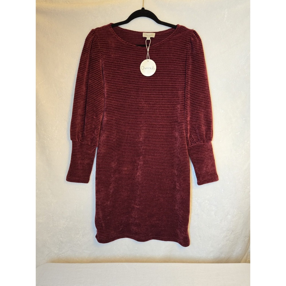 Chenault‎ Sweater Dress  Women's Size Large Burgendy Brand New With Tags